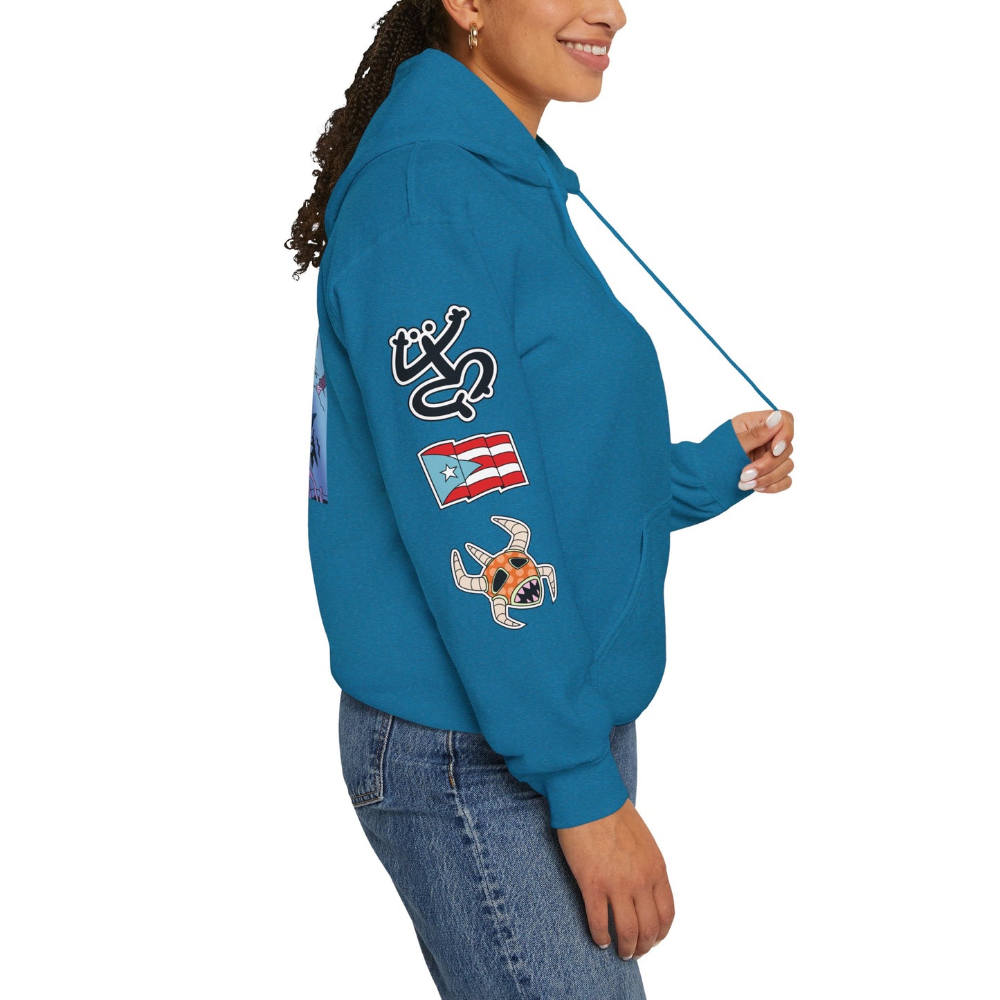 Sudadera con capucha Cozmic Explorando el océano en Puerto Rico Diseño