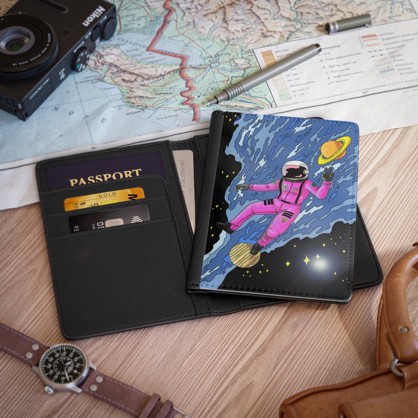 Funda para pasaporte - Espacio exterior