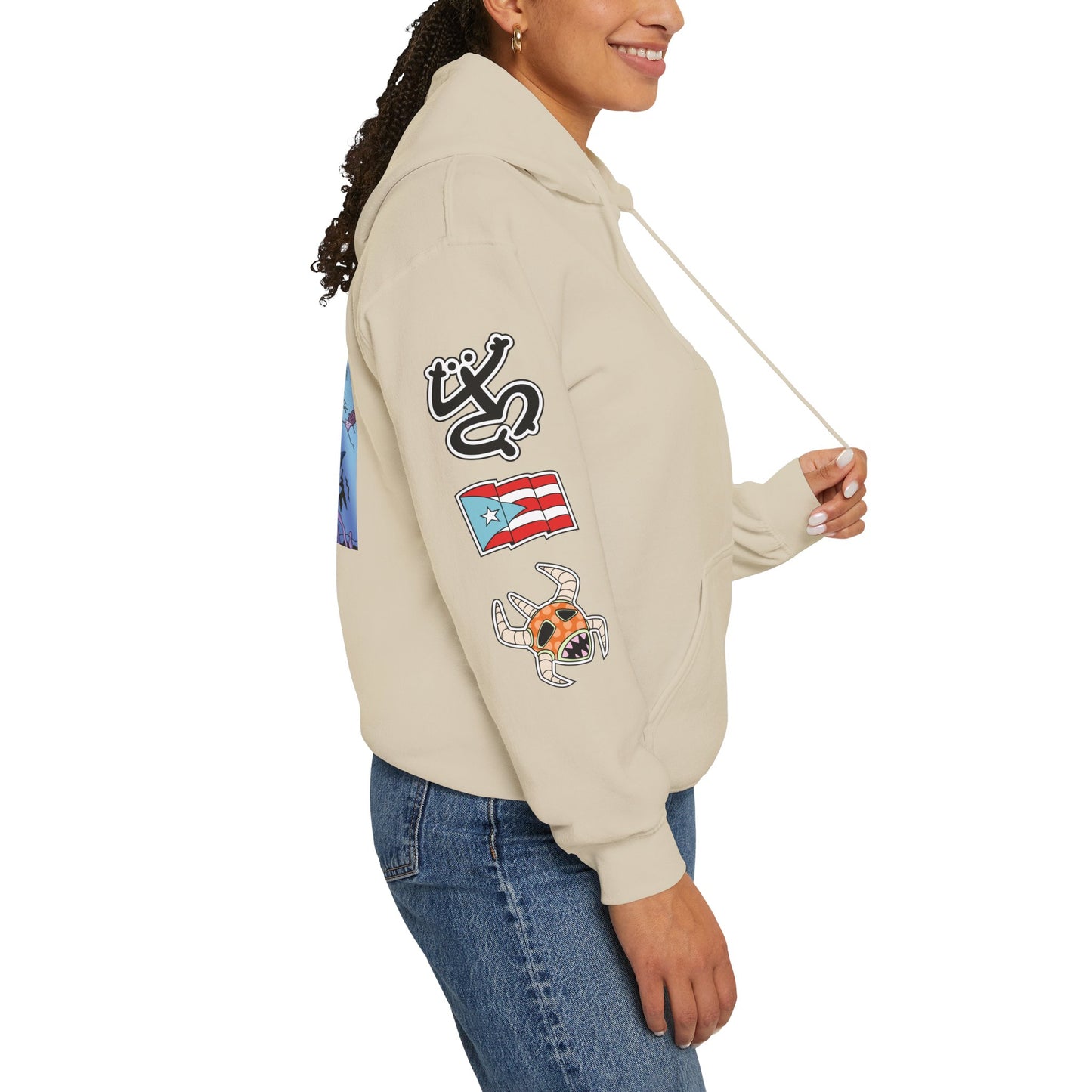 Sudadera con capucha Cozmic Explorando el océano en Puerto Rico Diseño