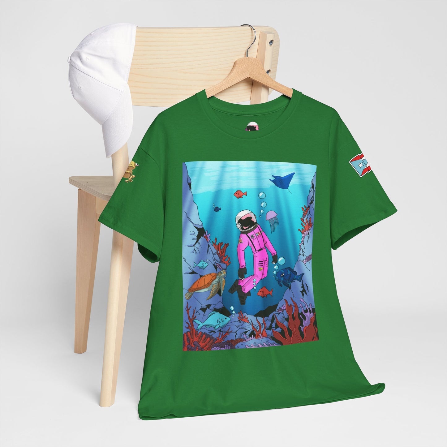 Explorando la vida marina de Puerto Rico Cozmic Tee