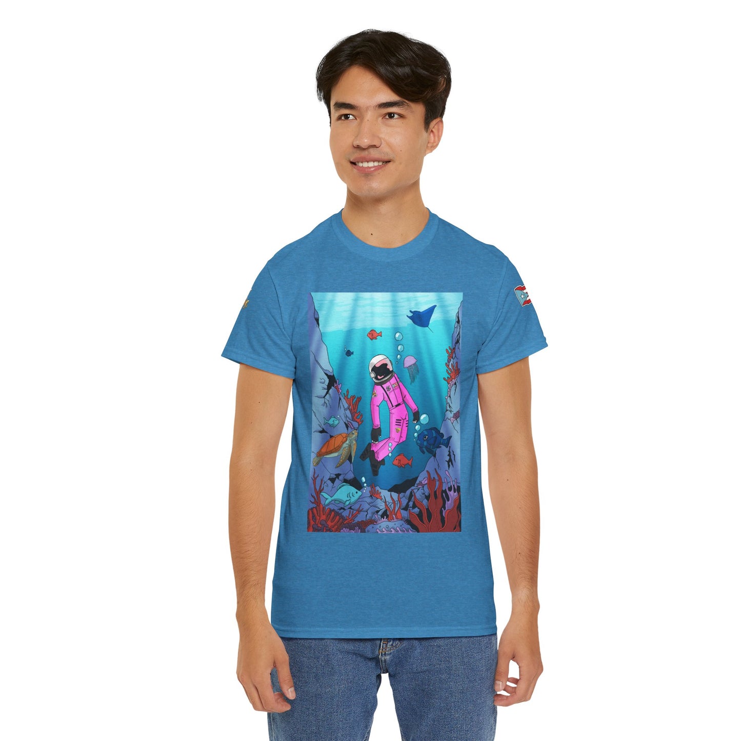 Explorando la vida marina de Puerto Rico Cozmic Tee