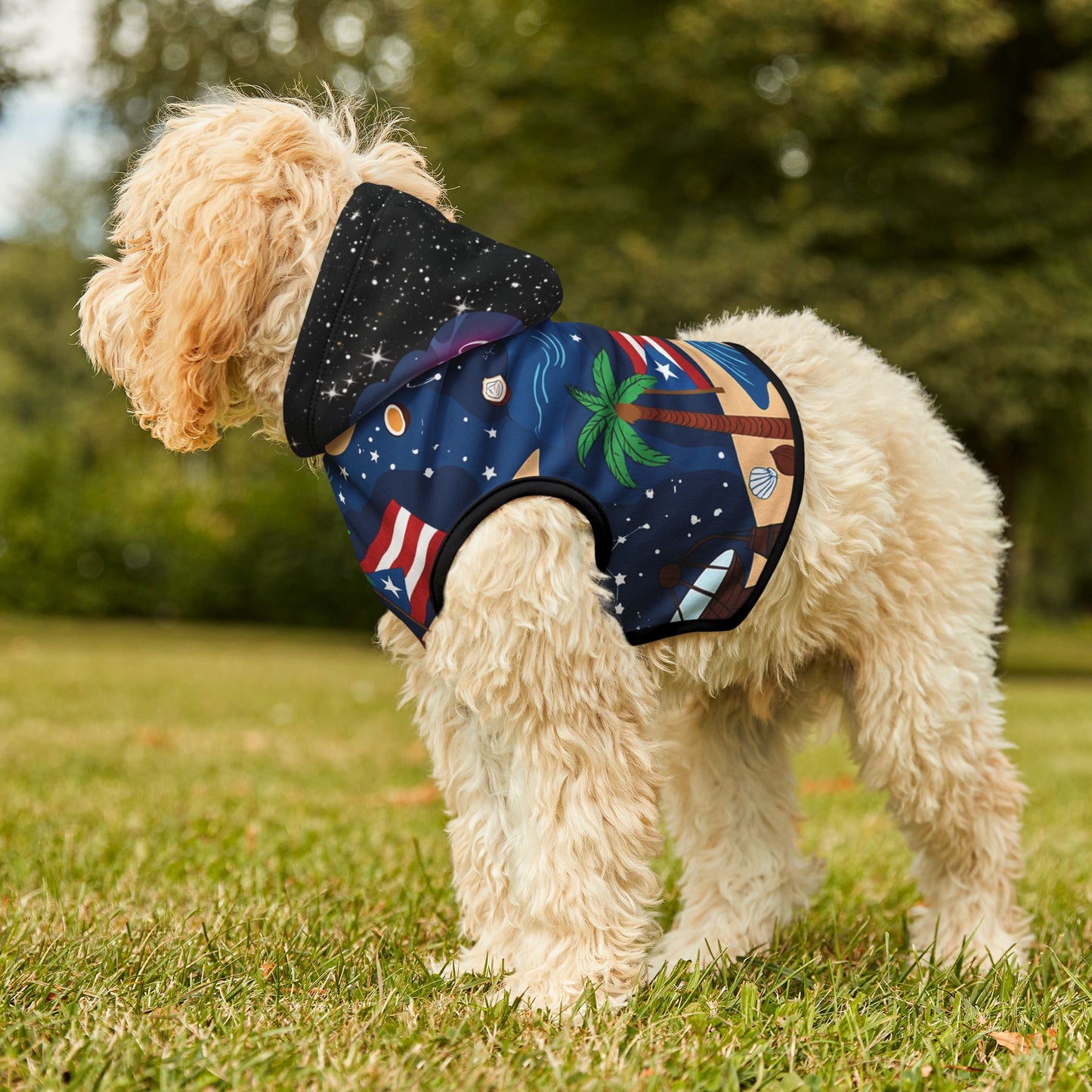 Sudadera con capucha para perro Cozmic