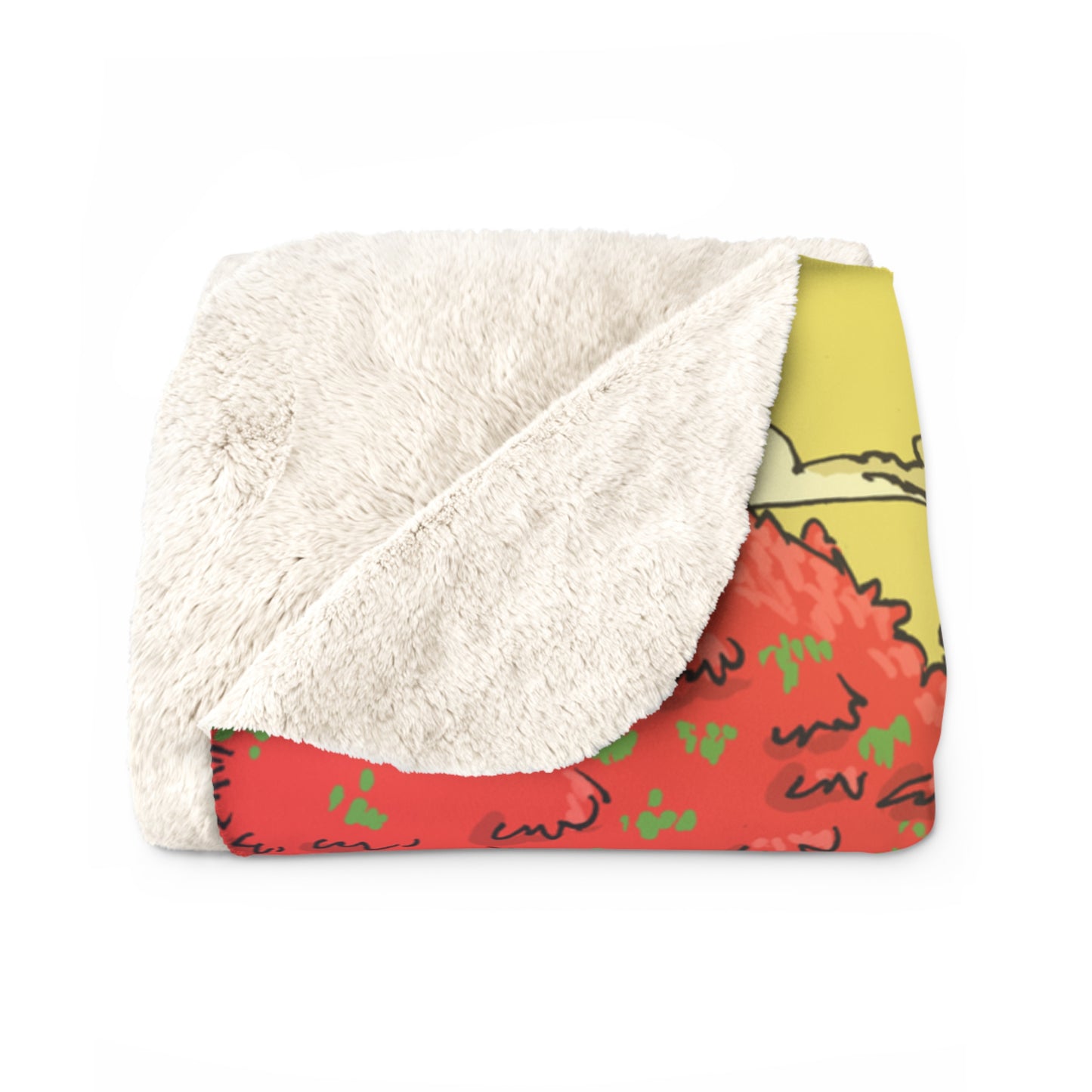 Astronaut and Coqui Sherpa Fleece Blanket