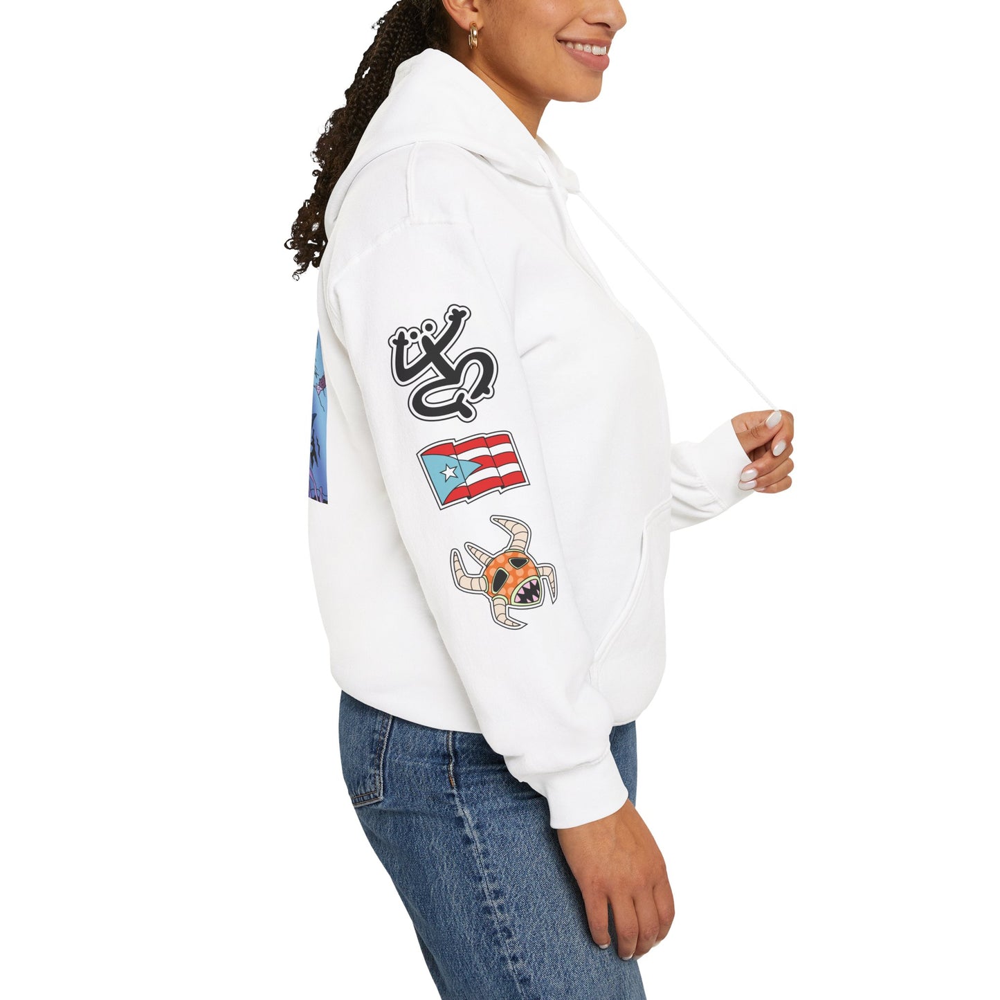 Sudadera con capucha Cozmic Explorando el océano en Puerto Rico Diseño