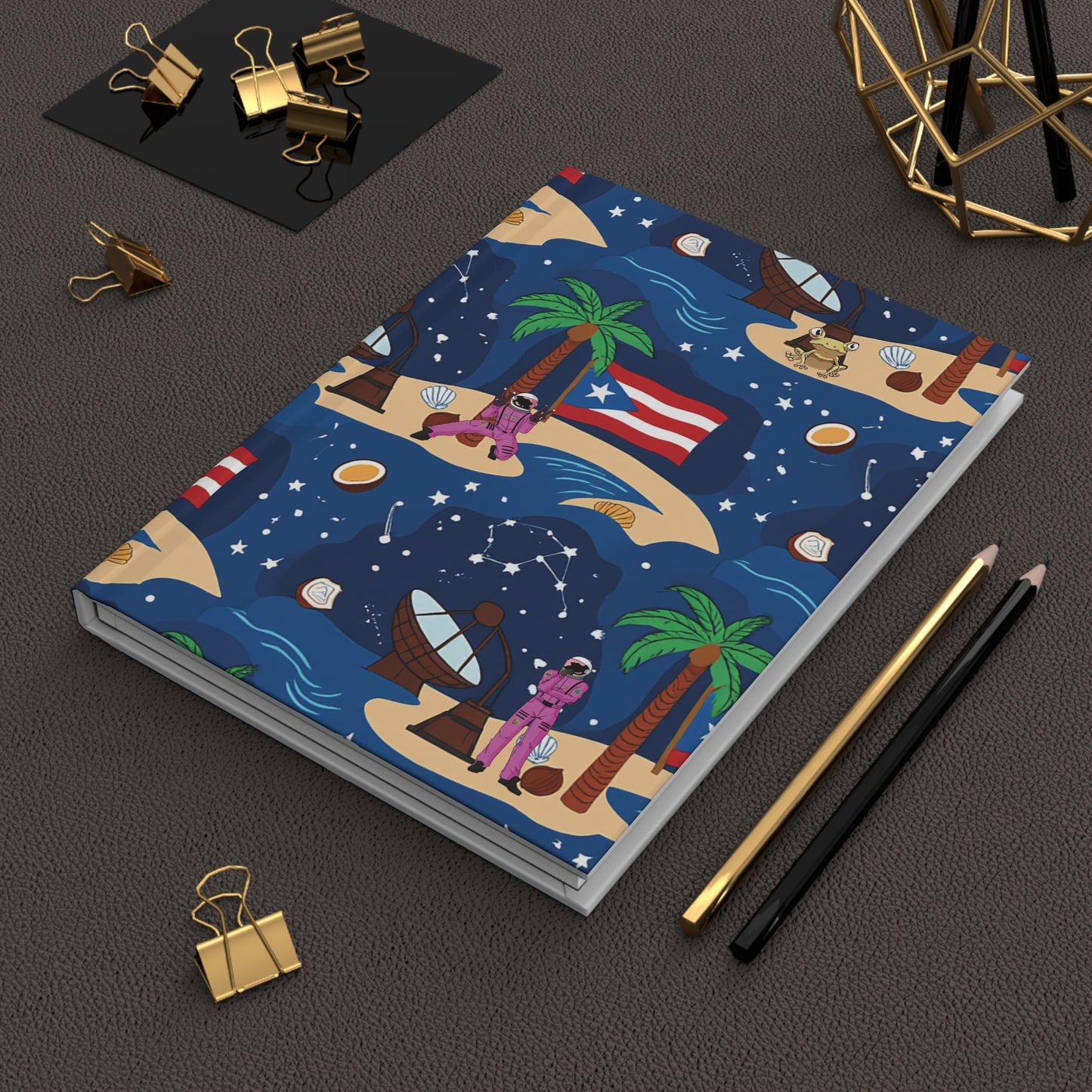 Cuaderno de notas del espacio cósmico