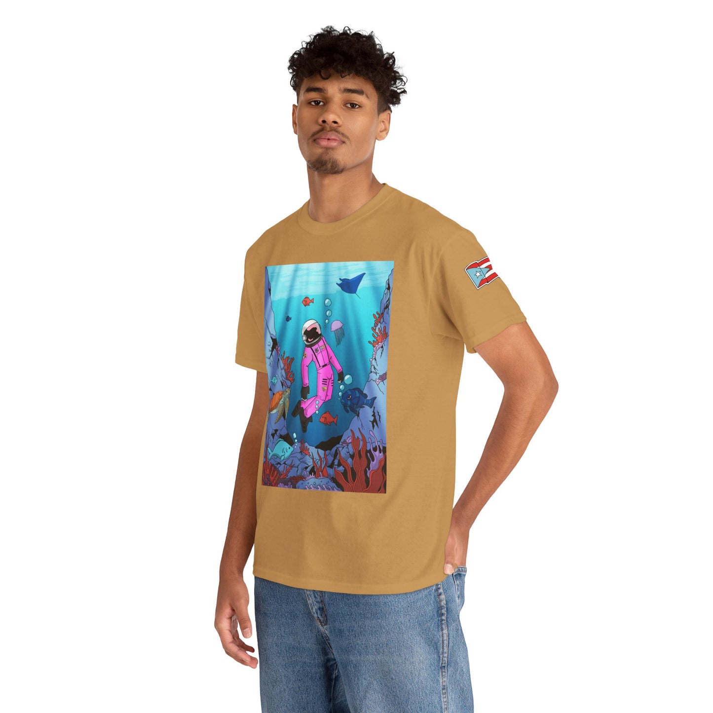 Explorando la vida marina de Puerto Rico Cozmic Tee