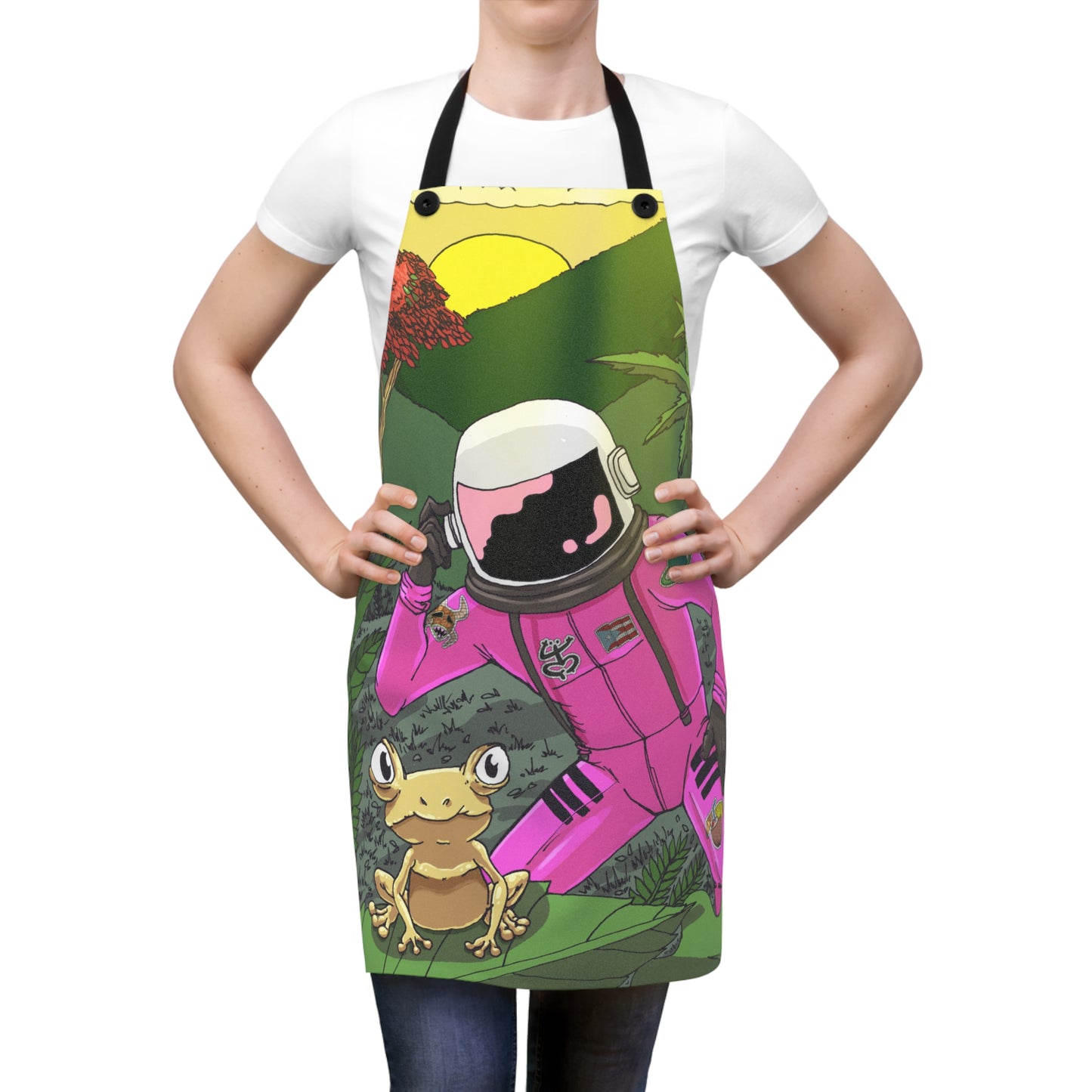 Apron - Cozmic in El Yunque Forest with Pito the Coqui