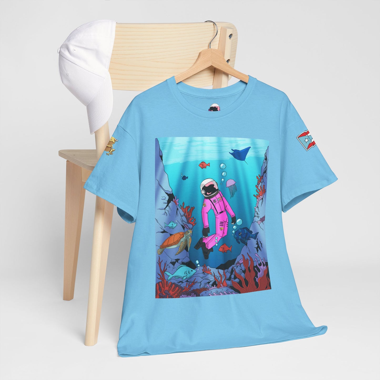 Explorando la vida marina de Puerto Rico Cozmic Tee