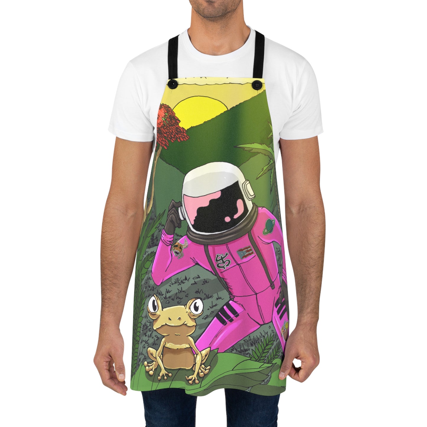 Apron - Cozmic in El Yunque Forest with Pito the Coqui