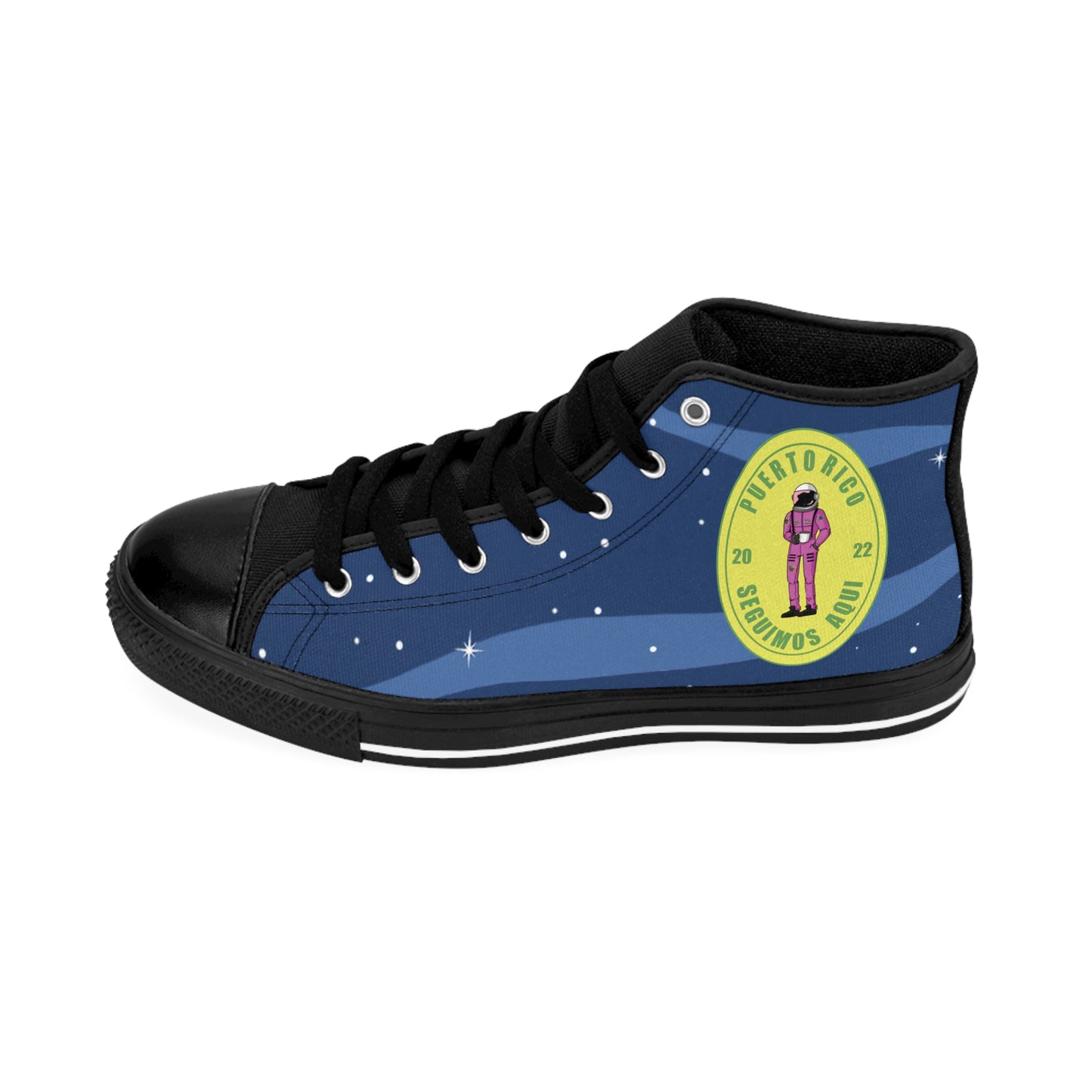 Zapatillas deportivas con estilo retro espacial