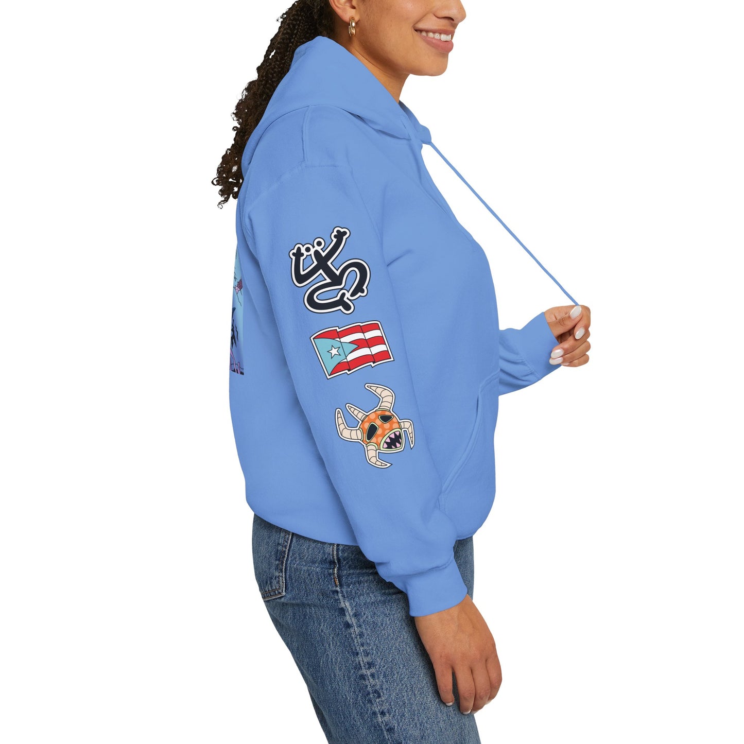 Sudadera con capucha Cozmic Explorando el océano en Puerto Rico Diseño