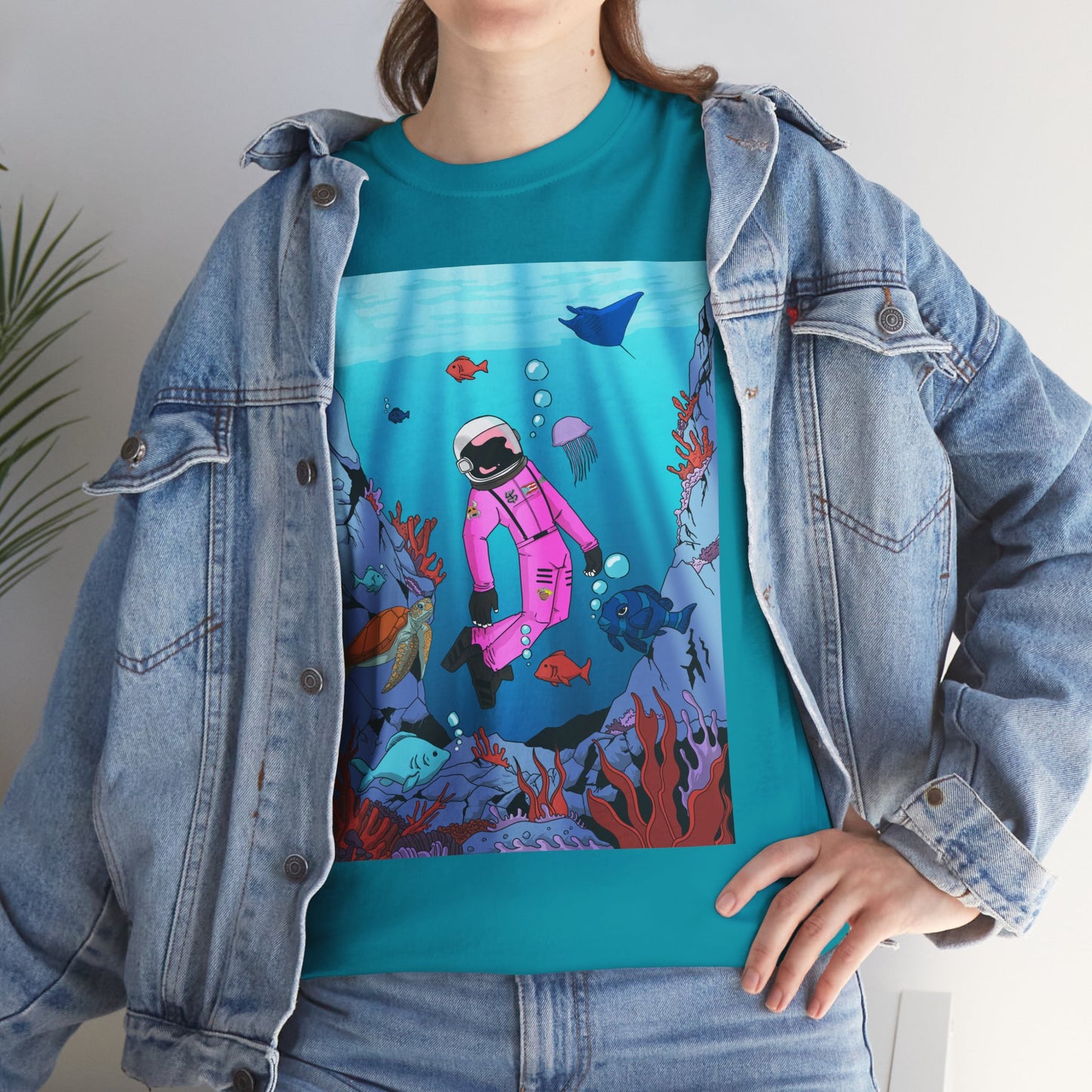 Explorando la vida marina de Puerto Rico Cozmic Tee