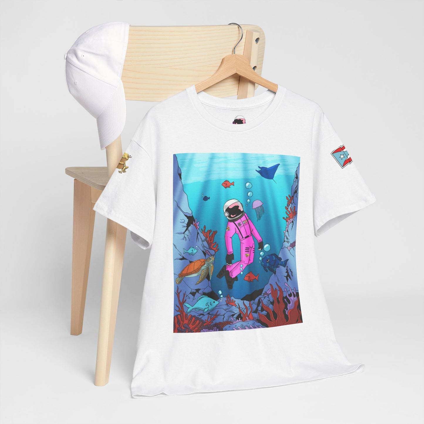 Explorando la vida marina de Puerto Rico Cozmic Tee