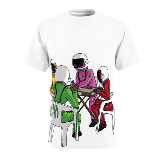 Cozmic playing dominos with friends