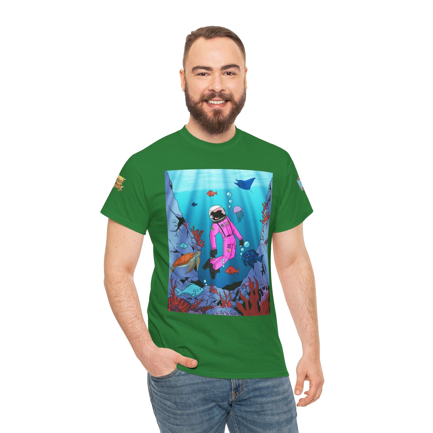 Explorando la vida marina de Puerto Rico Cozmic Tee