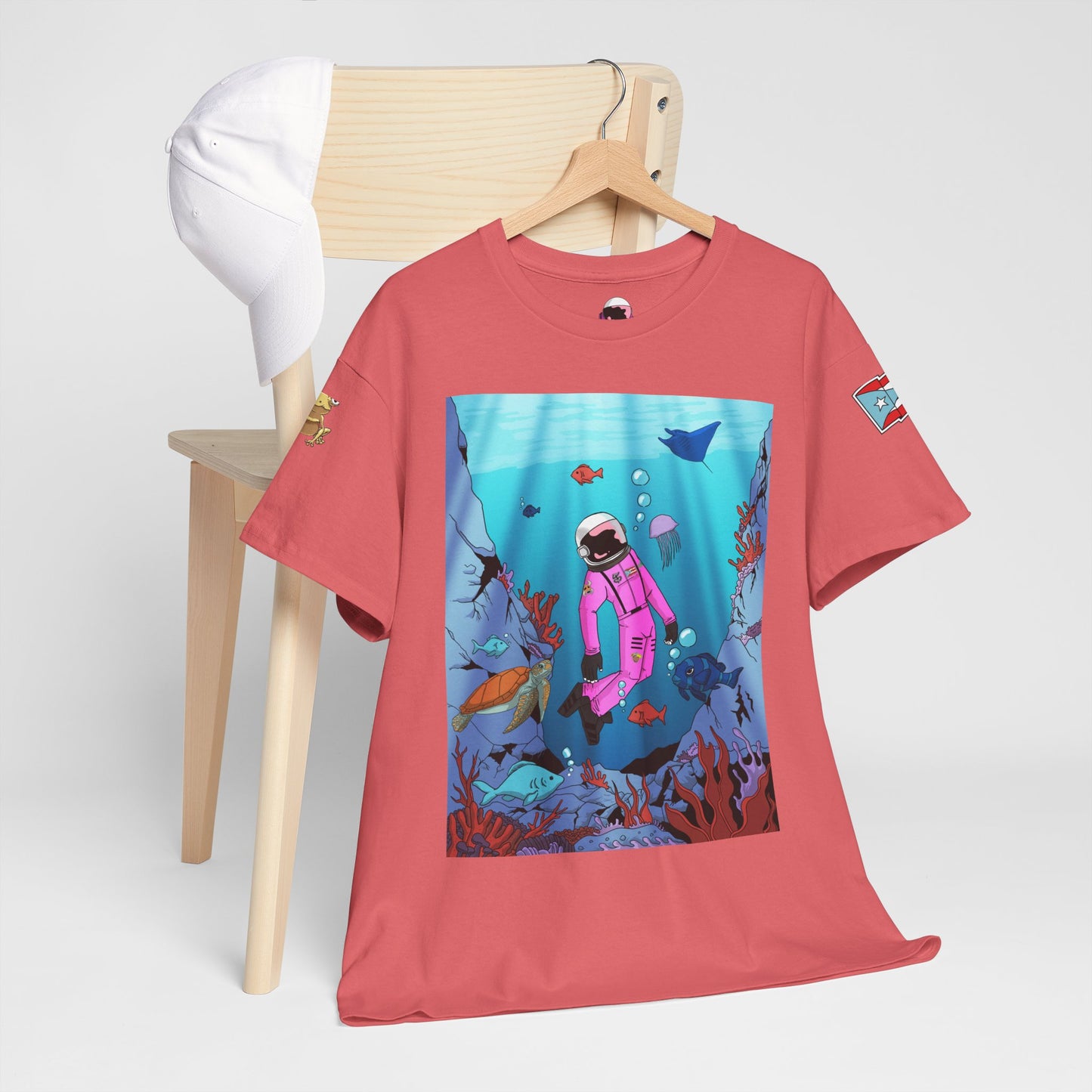 Explorando la vida marina de Puerto Rico Cozmic Tee