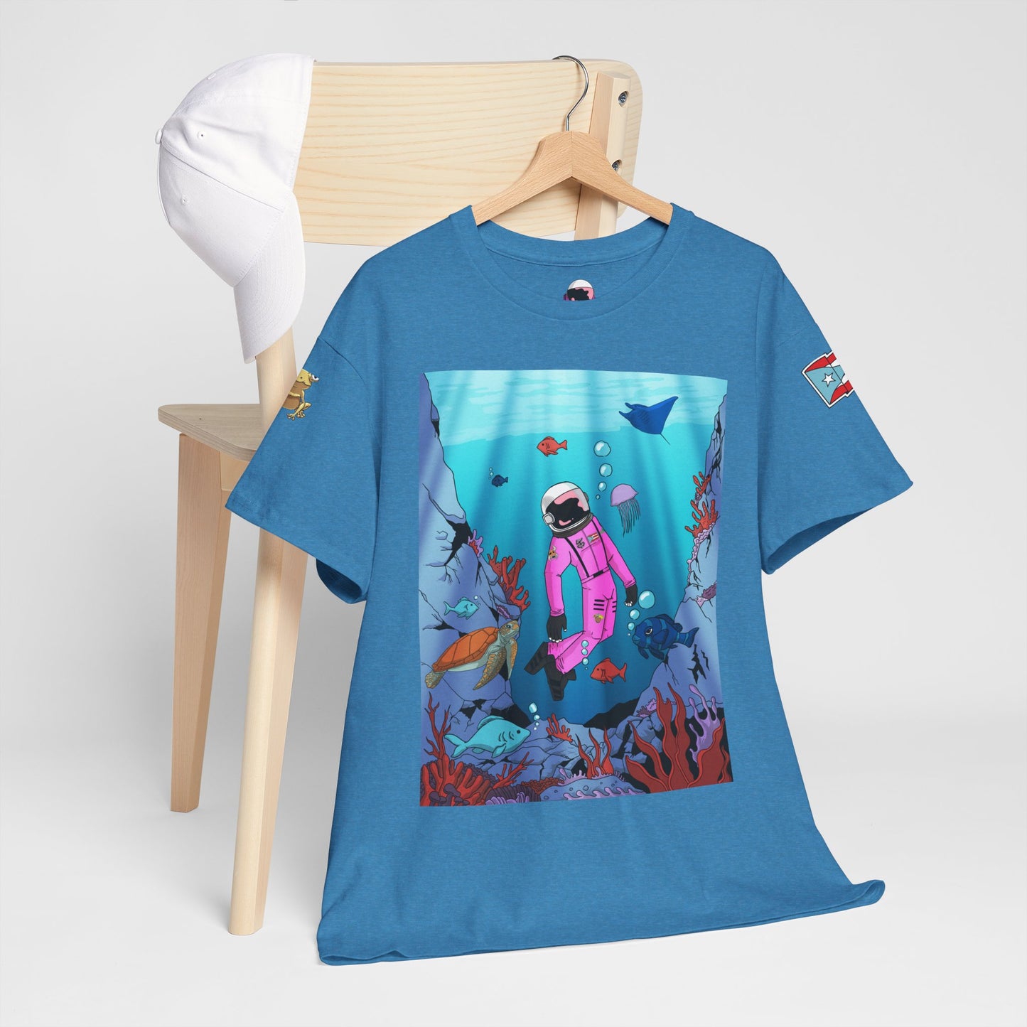 Explorando la vida marina de Puerto Rico Cozmic Tee