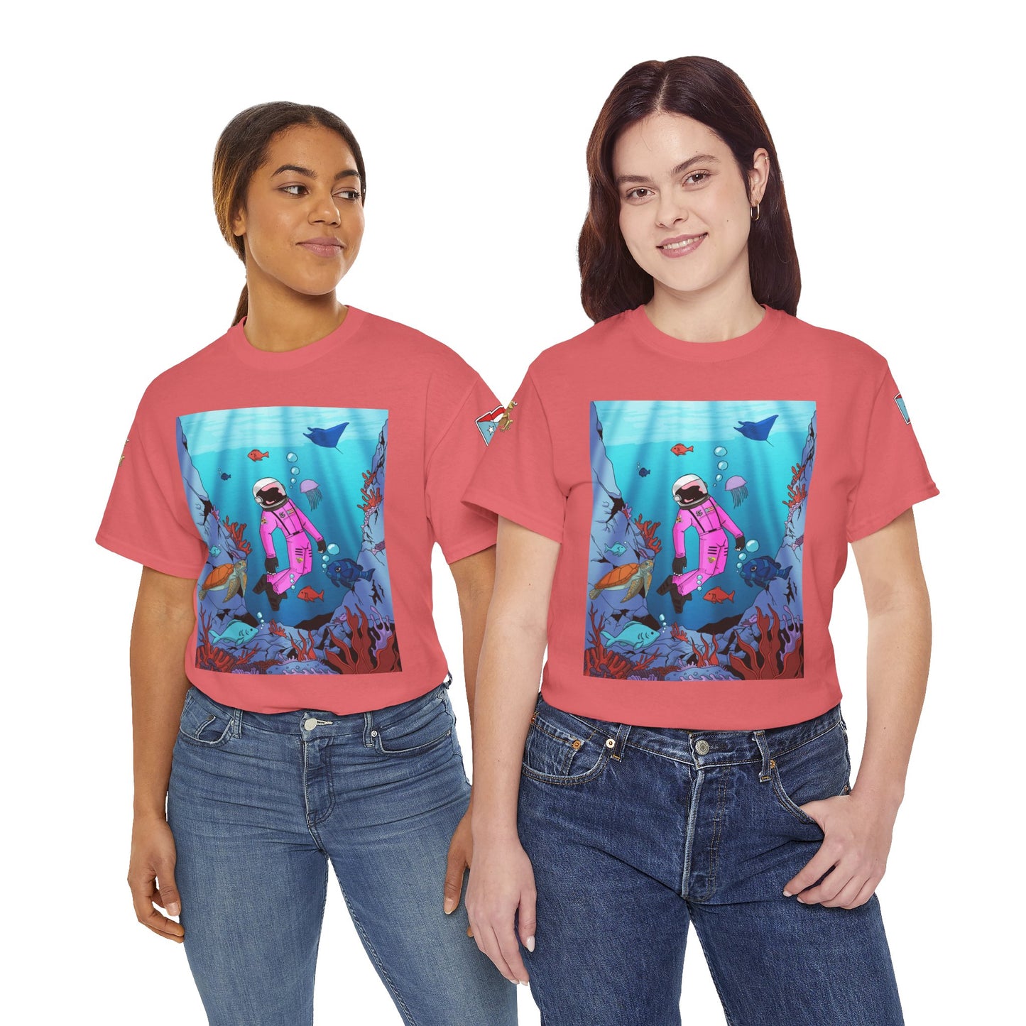 Explorando la vida marina de Puerto Rico Cozmic Tee