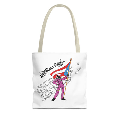 Sequimos Aquí Tote Bag