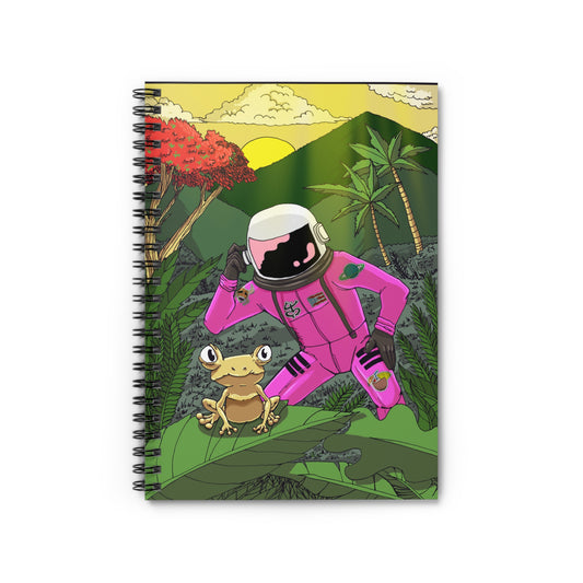 Spiral Notebook - Cozmic in El Yunque with Pito the Coqui