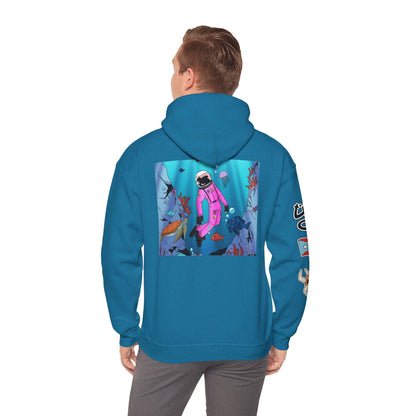 Sudadera con capucha Cozmic Explorando el océano en Puerto Rico Diseño