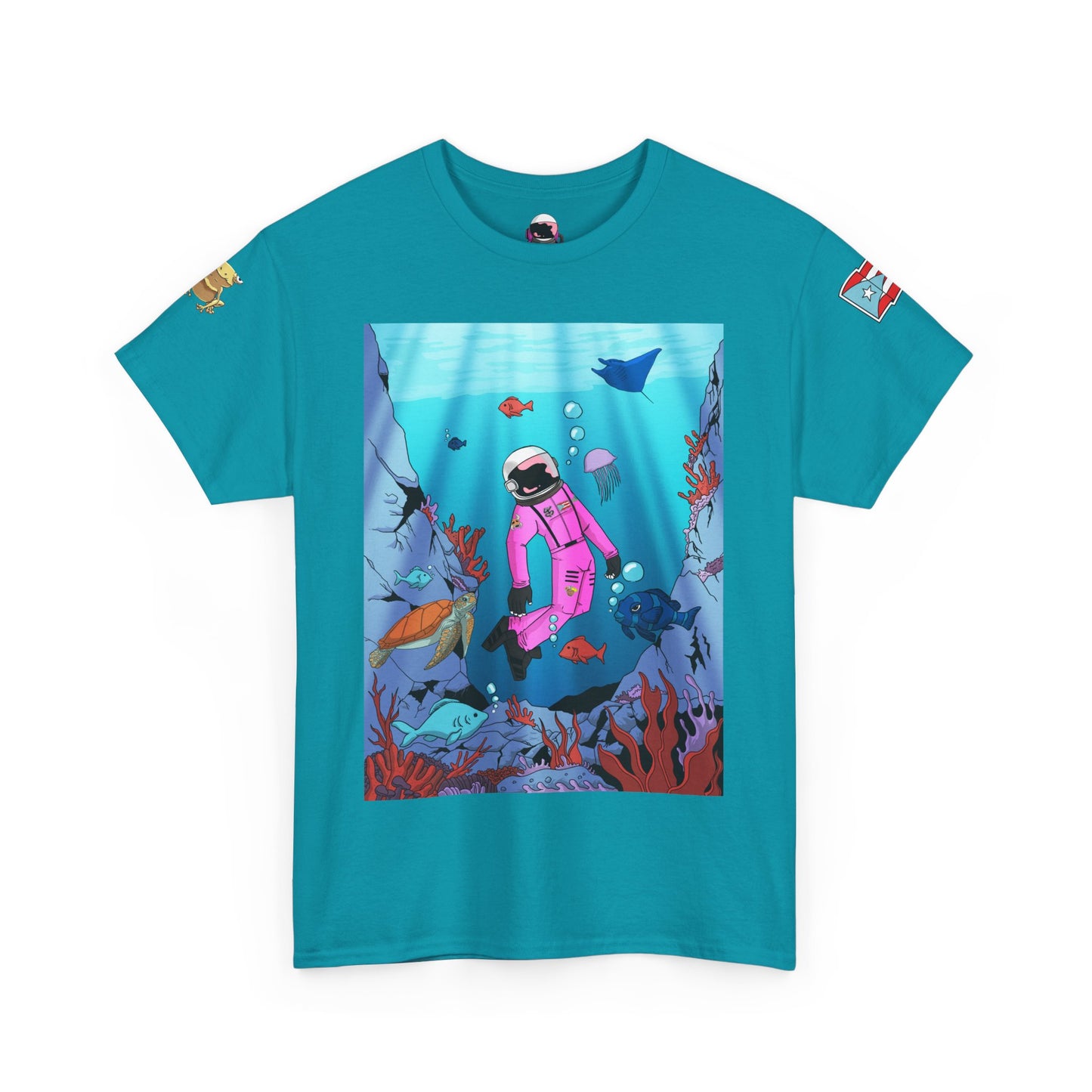 Explorando la vida marina de Puerto Rico Cozmic Tee