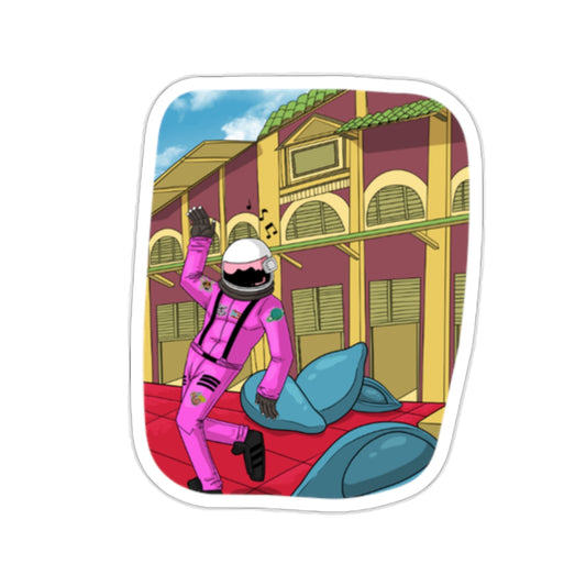 Dancing the Night Away in La Placita - sticker