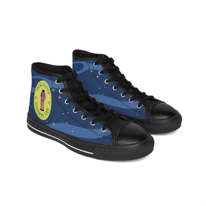 Zapatillas deportivas con estilo retro espacial