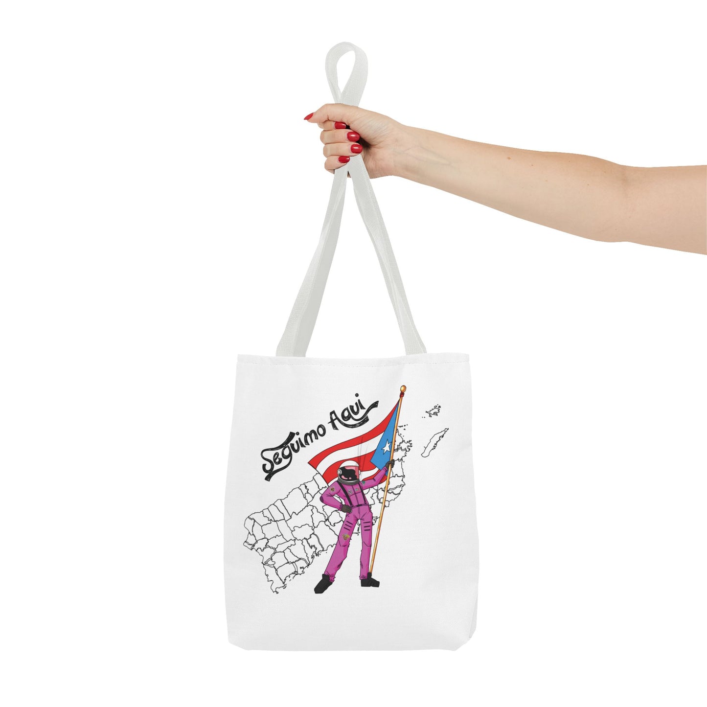 Sequimos Aquí Tote Bag