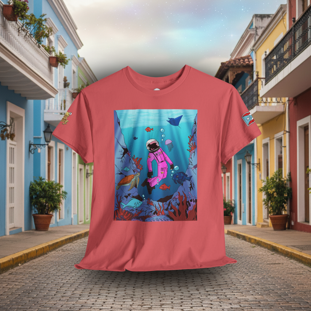 Explorando la vida marina de Puerto Rico Cozmic Tee