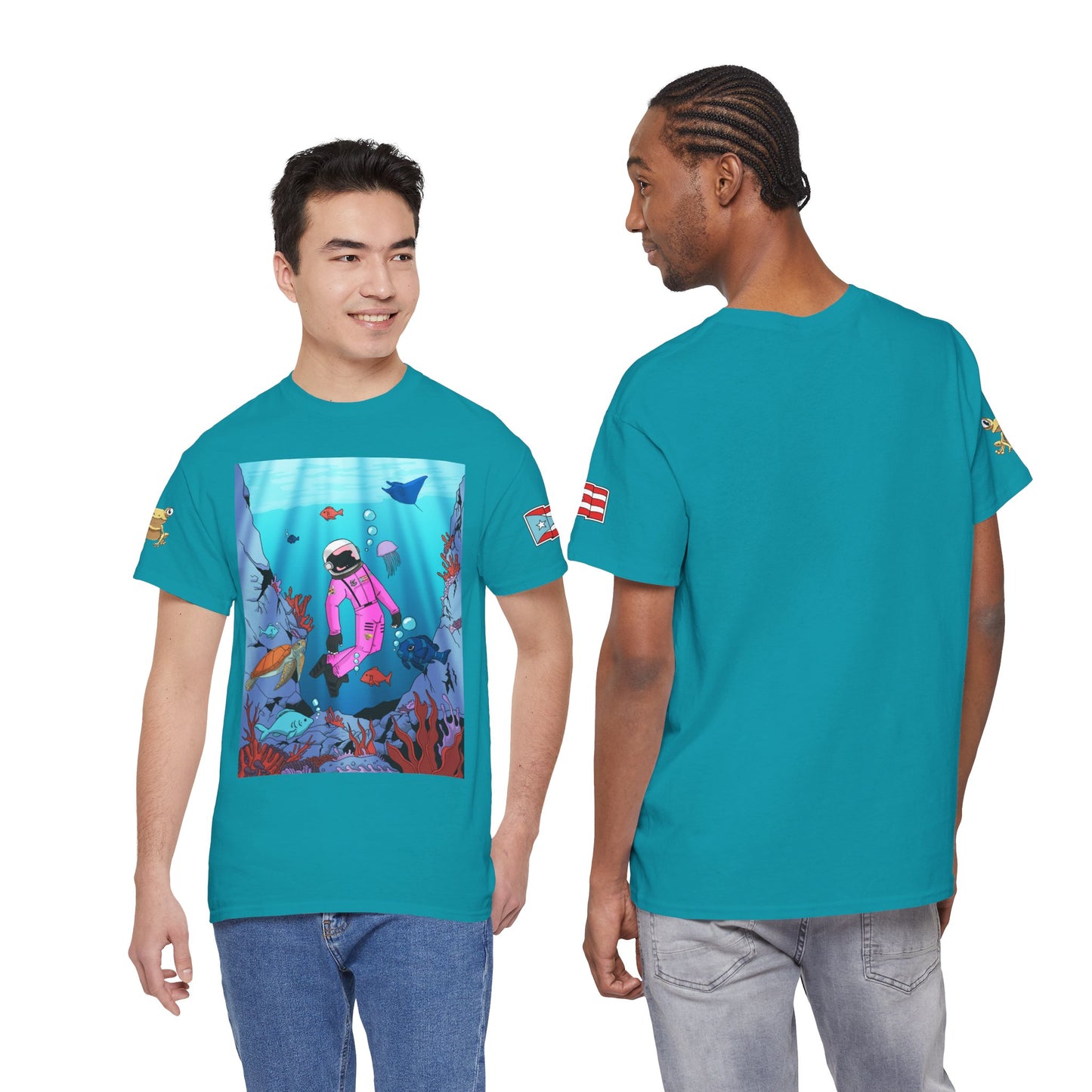Explorando la vida marina de Puerto Rico Cozmic Tee