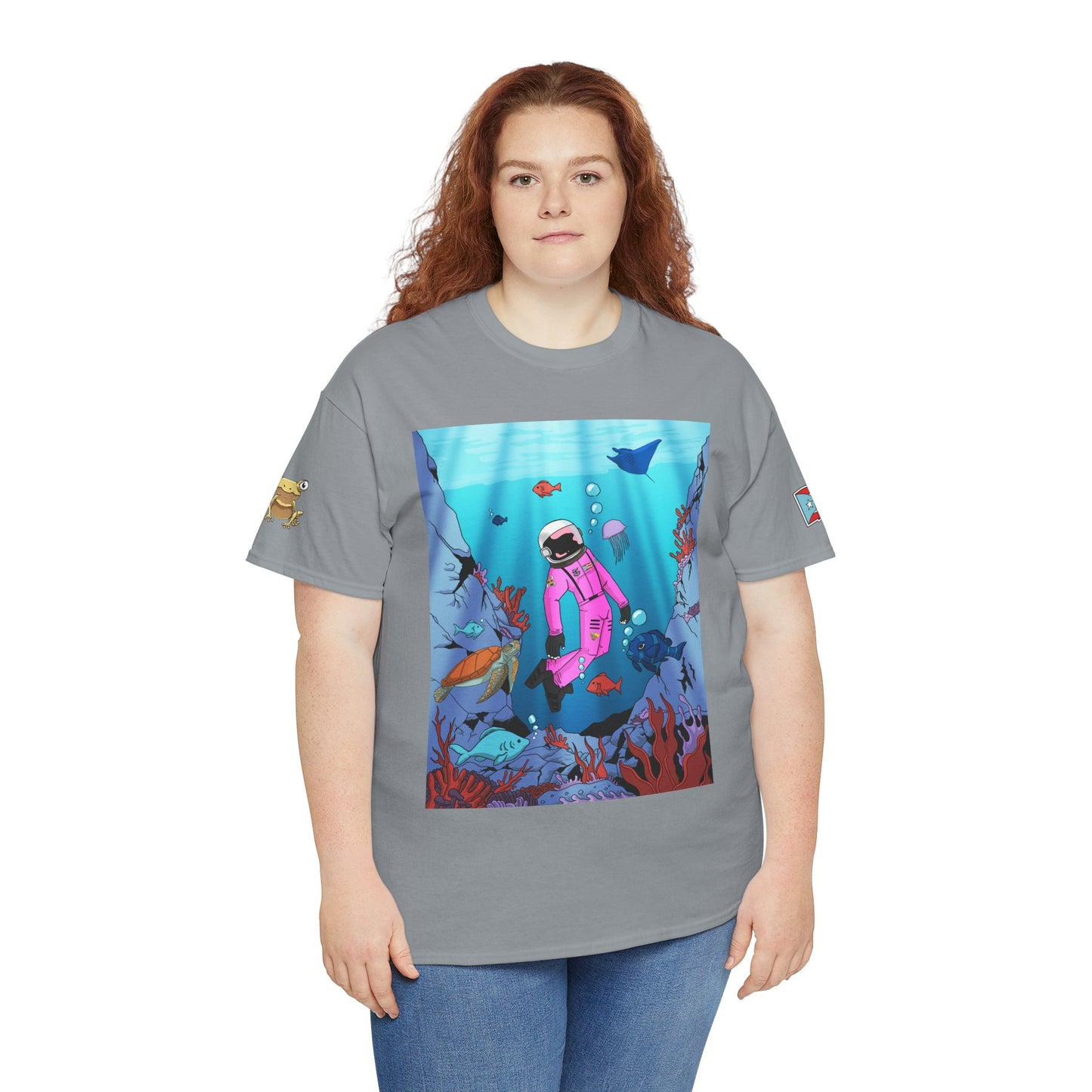 Explorando la vida marina de Puerto Rico Cozmic Tee